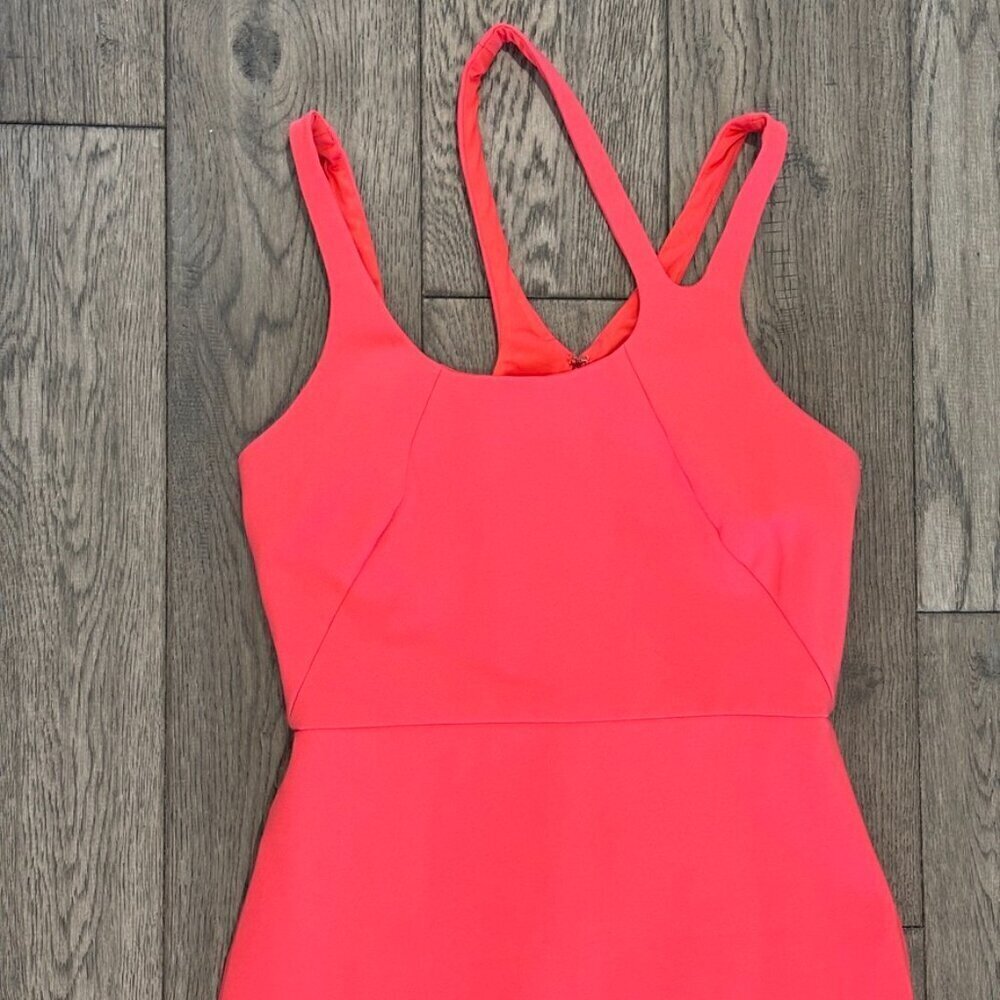 Halston Heritage Coral Bodycon Dress – Size Small - Picture 2 of 13